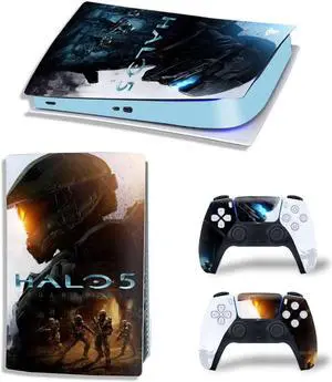 Star Wars PS5 Digital Edition Skin Sticker Decal for PS5Console and 2 Controllers PS5 Skin Sticker Vinyl Film(TN-PS5Digital-4702)