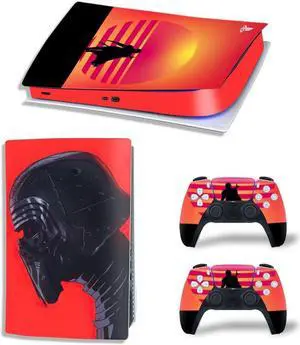 Star Wars PS5 Digital Edition Skin Sticker Decal for PS5Console and 2 Controllers PS5 Skin Sticker Vinyl Film(TN-PS5Digital-4706)