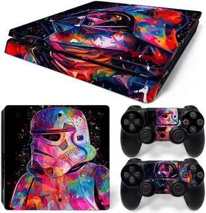 Star Wars Skin Sticker Console Game Protective Film for Slim PS4 PS4Slim Controller Accessories GamePad Para(TN-PS4Slim-5495)