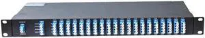 40 Channels DWDM Passive Optical Network Module AAWG Mux ,duplex fiber , C21-C60nm , LC/UPC