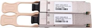 QSFP-100G-SR4-S Compatible 100GBASE-SR4 QSFP28 850nm 100m DOM MTP/MPO Optical Transceiver Module