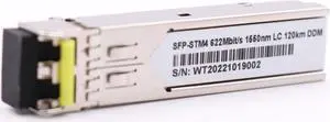 120km Single Mode SFP-STM4 622M 622Mbit/s 1550nm LC Duplex 80KM SMF SFP Transceiver