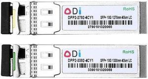 - 1.25G 10G 40KM WDM SFP bidi fiber optic transceiver module SFP+