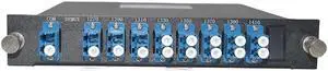 8 Channels 1470-1610nm Mux Demux with Monitor and Expansion Port Dual Fiber LC/UPC