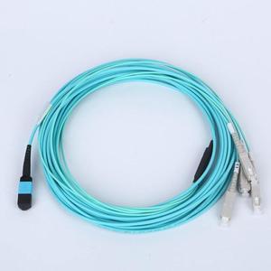 high density mpo mtp muitimode om3 mpo patch cords 12 core mpo to sc