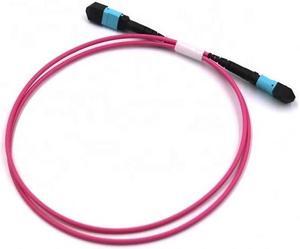 MPO OM4 50/125 Multimode Fiber Optic Patch Cable LSZH Fiber Optic Patch Cord/ Jumper