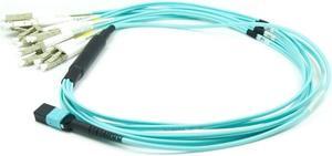 FTTH optical fiber ribbon MPO/MTP patch cord cable 12 core fan out MPO patch cord for gpon