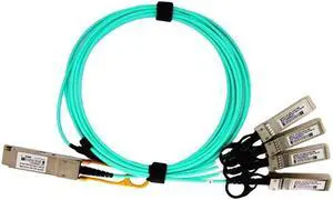 40G QSFP+ AOC Cable QSFP+ to 4SFP+ AOC10m Active Optical Cable Compatible Switches QSFP+ 40G AOC Breakout Cable
