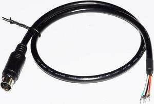 MD6 6PIN MD8 8PIN MINI DIN MALE CONNECTOR SERIAL ADAPTER BREAKOUT PROGRAMMING CABLE FOR CNC INVERTER SERVO DRIVER HMI SENSOR (MD6 Male)
Cable length:(1m)
