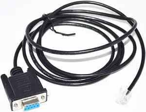 RS232 DB9 D-SUB 9PIN TO RJ11 RJ12 6P4C ADAPTER SERIAL COMMUNICATION CONSOLE CABLE FOR STEPPING DRIVE CL42 CL86 CL86H Cable length:(1.8M)