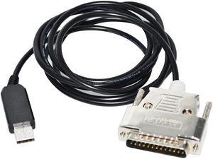 FT232RL USB RS232 TO DB25 25P MALE ADAPTER COMMUNICATION CABLE DATA KABLE FOR C100 URINE ANALYZER (FT232RL Chip)
Cable length:(1.8M)