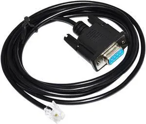 RS232 D-SUB 9 PIN DB9 FEALE TO RJ9 RJ11 4P4C PLUG SERIAL CABLE FOR PC TO  HAND CONTROLLER OF MOUNT KABLE  3M Length