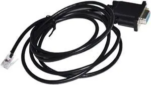 RS232 DB9 9-PIN TO RJ11 RJ12 6P4C ADAPTER SERIAL CABLE FOR DMKE J6 RS-232 PORT PARAMETER DEBUGGER CONSOLE CONTROLLER KABLE Cable length:(1.8M)