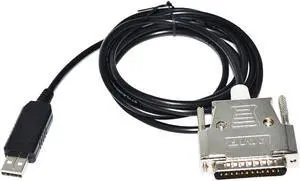 CHIP USB TO D-SUB 25 PIN DB25 MALE ADAPTER RS232 SERIAL COMMUNICATION CABLE FOR YASNAC LX3 MX3 CNC SYSTEM MACHINING CENTERS (Cable B)
Cable length:3m