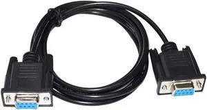 RS232 D-SUB 9 PIN DB9 FEMALE TO FEMALE ADAPTER PROGRAMMING FX-232CAB-1 CABLE FOR PC TO F940/930/920 TOUCH SCREEN  Cable length:3m