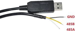 FT232RL CHIP USB TO RS485 3PIN 3 CORE WE CONVERTER SERIAL COMMUNICATION CABLE COMPATIBLE USB-RS485-WE-1800-BT (Black USB Case)
Cable length:(8M)