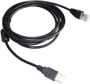 USB 2.0 A TO RJ41 RJ50 10P10C SCANNER DATA CABLE FOR SCANNER TO PC KABLE COMPATIABLE WITH P/N 50138360 Cable length:5M