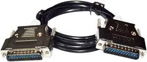 RS232 D-SUB 25 PIN MALE TO DB25 MALE ADAPTER FX2/A SERIES TO A970G0T TOUCHSCREEN AC30R4-25P COMMUNICATION CABLE Cable length:3m