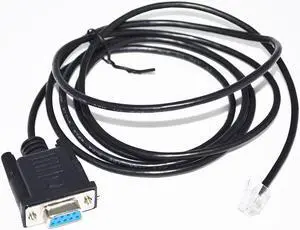 DB9 D-SUB9PIN RS232 TO RJ11 RJ12 6P4C ADAPTER CONSOLE CABLE FOR MEGA-FABS D1 SERVO DRIVER DEBUG CABLE COMPATIBLE LMACR21D KABLE Cable length:3m