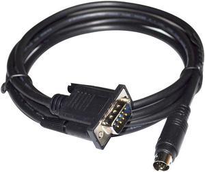 RS232 DB9 D-SUB9PIN MALE TO MINI DIN 8P ROCKWELL ALLEN BRADLEY AB MICROLOGIX 1400 PROGRAMMING 1761-CBL-PM02 CABLE Cable length:3m