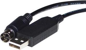 FT232RL USB TO MINI DIN 4 PIN MD4 ADAPTER RS232 SERIAL COMMUNICATION CABLE FOR TAKAHASHI TEMMA CONNECTION TO PC (USB-MINI DIN)
Cable length:5M