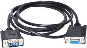 RS232 DB9 D-SUB 9-PIN FEMALE TO MALE ADAPTER APC CONSOLE 940-0024E CABLE FOR PC TO APC SMART UPS AP9606 AP9617 AP9618 AP9619 (1.8M Length)