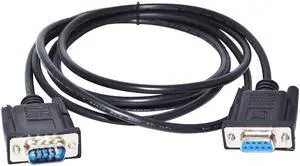 D-SUB 9 PIN DB9 FEMALE TO DB9 MALE ADAPTER CONVERTER RS232 SERIAL PRINTER CABLE FOR ZEBRA BARCODE PRINTER LINK TO PC 3M Length