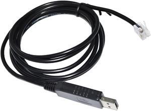 FT232RL CHIP USB TO RJ11 RJ12 RS485 CONVERTER SERIAL COMMUNICATION CABLE FOR GUANG HE GUI NENG SOLAR MPPT CONTROLLER TO PC Cable length:5M
