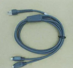 cable for LS2208 AP LS4208 barcode scanner gun keyboard port data cable KB PS2 2 meter streight cable