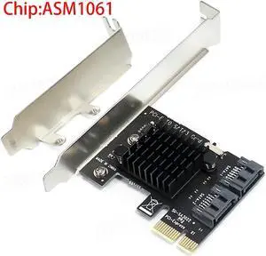 PCI-E PCI Express To SATA 3.0 Extension Card with Bracket 2-Port SATA III 6Gbps Expansion Adapter Pci E Sata3 Pcie Sata 3 Card