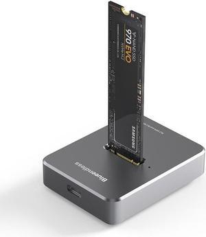 HDD Docking Station M.2 Caddy Box Base Adapter SATA/NVMe SSD Dual Protocol Solid State Mobile Hard Disk Enclosure USB C