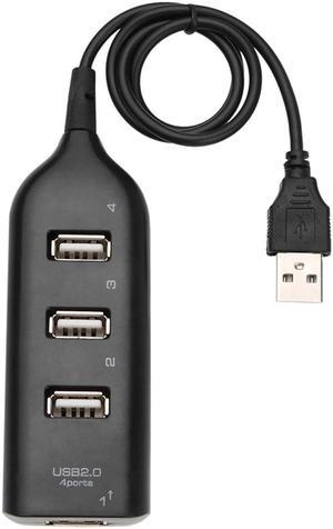 Multi-functional USB Hub 5Mbps High Speed Multi USB 2.0 Splitter Durable Practical Classic 4 in 1 Power Expander AdapterBlack