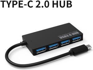 USB Hub USB 2.0 PORT Type C HUB High Speed Data Cable Convertor Adapter Support Multi Systems Plug and Play USB Adapter(Typec 2.0)