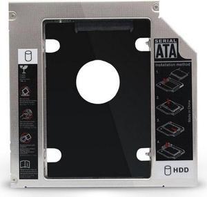 Universal Aluminum 2nd HDD Caddy 9.5mm SATA 3.0 Hard Disk Drive Box Optibay Enclosure 2.5 SSD for Laptop DVD-ROM(9.5mm)