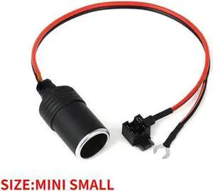Pure Copper Car Cigarette Lighter Charger Cable Female Socket Plug Connector Adapter Cable Fuse(mini)