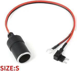 Pure Copper Car Cigarette Lighter Charger Cable Female Socket Plug Connector Adapter Cable Fuse(small)