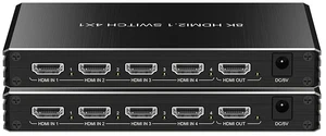 EUR Plug,8k@60hz HDMI Switch 4x1 Supports HDMI 2.1 4K@120Hz 4:4:4 8bit HDR Support CEC ARC Auto Switch EUR Plug,8k@60hz HDMI Switch 4x1 Supports HDMI 2.1 4K@120Hz 4:4:4 8bit HDR Support CEC ARC Auto Switch