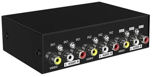 8 in 1 out,2/4/8 Ports AV RCA Audio Video Switch 2x1 4x1 8x1 AV Signal RCA Composite Switcher Selector Box for STB TV DVD Player HDTV 8 in 1 out,2/4/8 Ports AV RCA Audio Video Switch 2x1 4x1 8x1 AV Signal RCA Composite Switcher Selector Box for STB TV DVD Player HDTV