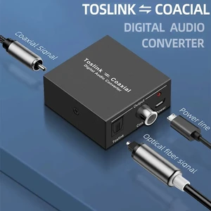 ,Digital Audio Converter Bi-Directional Digital Coaxial to Optical Converter Optical-to-Coaxial or Coax-to-Optical Audio Adapter ,Digital Audio Converter Bi-Directional Digital Coaxial to Optical Converter Optical-to-Coaxial or Coax-to-Optical Audio Adapter