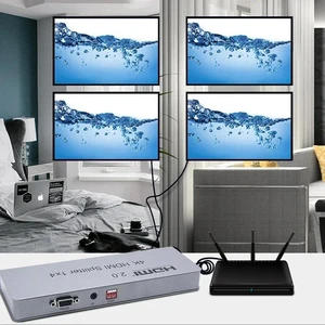HDMI 2.0 4K 1X2,4K HDR HDMI 2.0 Splitter 1x2 1x4 1x8 4K 60Hz HDMI Distributer 1 in 4 out with HDR&HDMI CEC RS232 for PS5 PS4 Apple TV PC laptop HDMI 2.0 4K 1X2,4K HDR HDMI 2.0 Splitter 1x2 1x4 1x8 4K 60Hz HDMI Distributer 1 in 4 out with HDR&HDMI CEC RS232 for PS5 PS4 Apple TV PC laptop