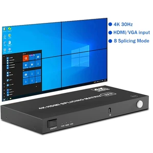 with US Plug,4K HDMI Video Wall Controller 2X2 1X3 1X4 2x2 3X1 4X1 HDMI VGA Video Stitching Processor Splicer 4 HDMI out TV Wall Controller with US Plug,4K HDMI Video Wall Controller 2X2 1X3 1X4 2x2 3X1 4X1 HDMI VGA Video Stitching Processor Splicer 4 HDMI out TV Wall Controller