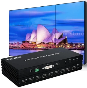 with UK Plug,9-Channel Video Wall Controller 3x3 HDMI Wall Splicing Processor 3x1 3x2 2x2 2x3 2x4 6x1 for 9 TV Screens into 1 Wall Display with UK Plug,9-Channel Video Wall Controller 3x3 HDMI Wall Splicing Processor 3x1 3x2 2x2 2x3 2x4 6x1 for 9 TV Screens into 1 Wall Display