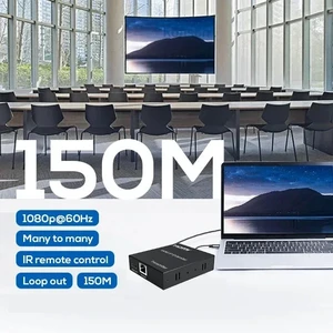1 TX and 1RX,150M HDMI Extender over IP Cat5e/6 Cable 1080P HDMI Rj45 Ethernet Video Extender with Loop out Support Many RX by Gigabit Switch 1 TX and 1RX,150M HDMI Extender over IP Cat5e/6 Cable 1080P HDMI Rj45 Ethernet Video Extender with Loop out Support Many RX by Gigabit Switch