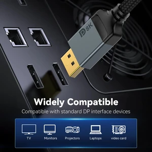 ,8K 60Hz DP 1.4 Cable 2M 3M Displayport Cable 4K@144Hz High Speed HDR10 DP Male Cable for PC Laptop Gaming Monitor,Graphics Card ,8K 60Hz DP 1.4 Cable 2M 3M Displayport Cable 4K@144Hz High Speed HDR10 DP Male Cable for PC Laptop Gaming Monitor,Graphics Card