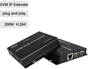 EU Plug,H.264 KVM IP HDMI Extender over Single Rj45 Ethernet cat5e/6 Cable 200M 1080P USB KVM Extender Support Touch Screen EU Plug,H.264 KVM IP HDMI Extender over Single Rj45 Ethernet cat5e/6 Cable 200M 1080P USB KVM Extender Support Touch Screen