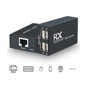 UK Plug,4 Port USB 120M Extender USB 2.0 Hub Over Cat 6E/6 Ethernet UTP Extension POC RJ45 Cable Metal Transmitter and Receiver UK Plug,4 Port USB 120M Extender USB 2.0 Hub Over Cat 6E/6 Ethernet UTP Extension POC RJ45 Cable Metal Transmitter and Receiver