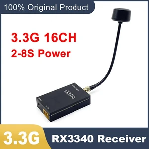 3.3G Receiver,RockFlight 3.3G 16CH RX3340 VRX FPV wireless image transmission receiver frequency support 3310-3495MHz/automatic channel search 3.3G Receiver,RockFlight 3.3G 16CH RX3340 VRX FPV wireless image transmission receiver frequency support 3310-3495MHz/automatic channel search