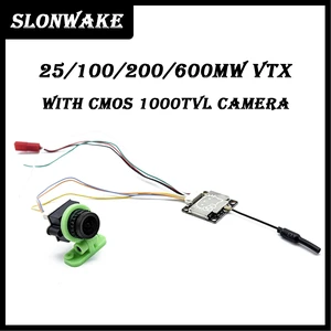 600mW VTX Camera,SLONWAKE 5.8G 48CH 600mw Wireless Video Transmitter & 1000TVL Camera for RC FPV Aerial Photography 600mW VTX Camera,SLONWAKE 5.8G 48CH 600mw Wireless Video Transmitter & 1000TVL Camera for RC FPV Aerial Photography