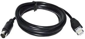 MINI DIN 8PIN MD8 TO RJ45 ADAPTER FOR SONY VIDEO CONFERENCE CAMERA VISCA IN TO OUT NETWORKING DEVICE CASCADING CONNECTION CABLE 5M Length