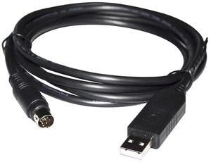 FTDI USB TO MINI DIN 8P MD8 ADAPTER 1761-CBL-PM02 PLC PROGRAMMING CABLE FOR ALLEN BRADLEY AB MICROLOGIX 1000 1100 1200 1400 1500 
0.8M Length(1.8M Length)